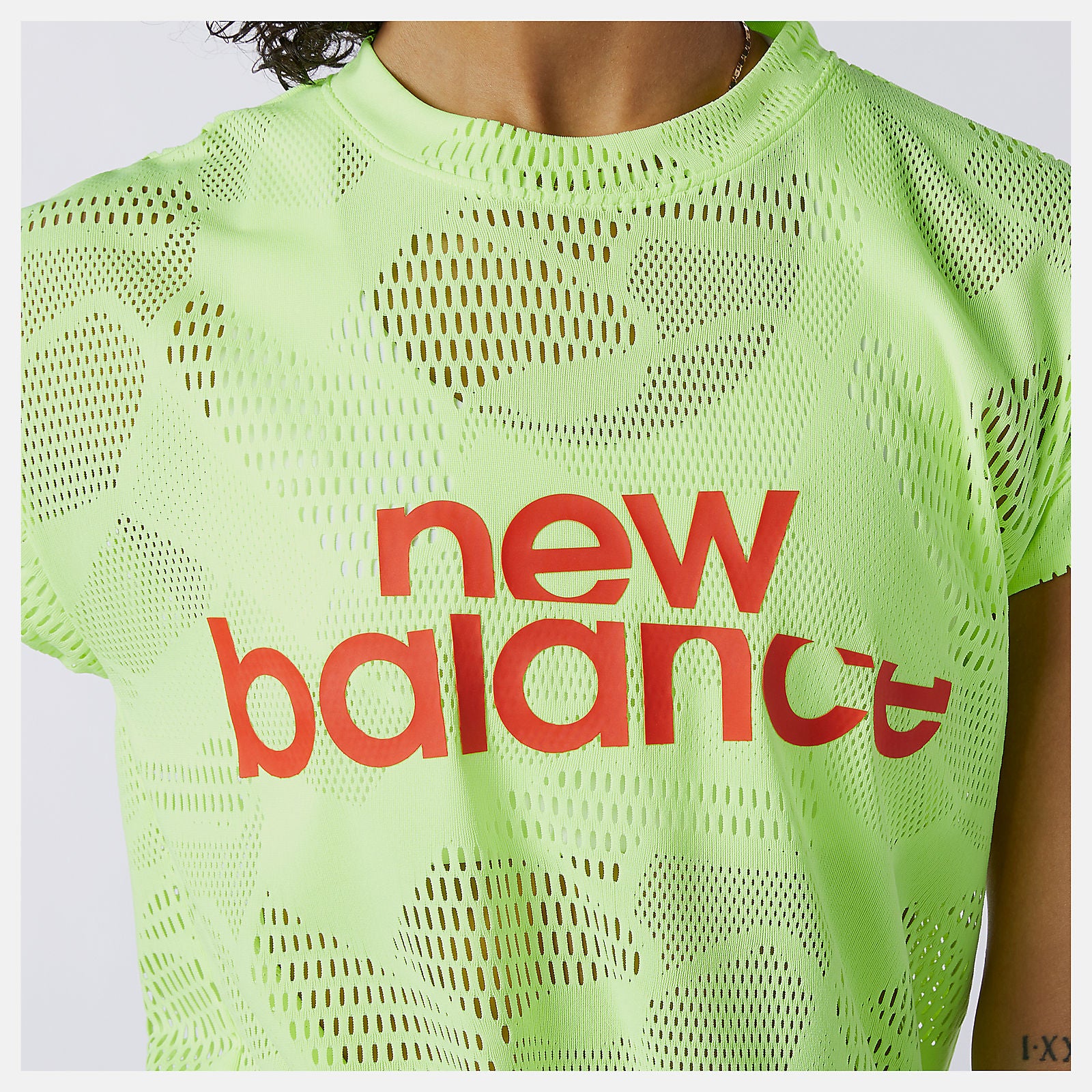 Achiever Collide Open Mesh Tee-Women | New Balance