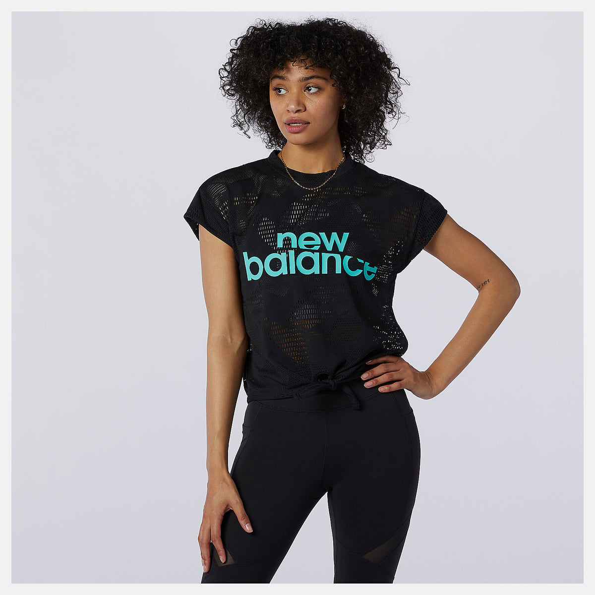Achiever Collide Open Mesh Tee-Women | New Balance