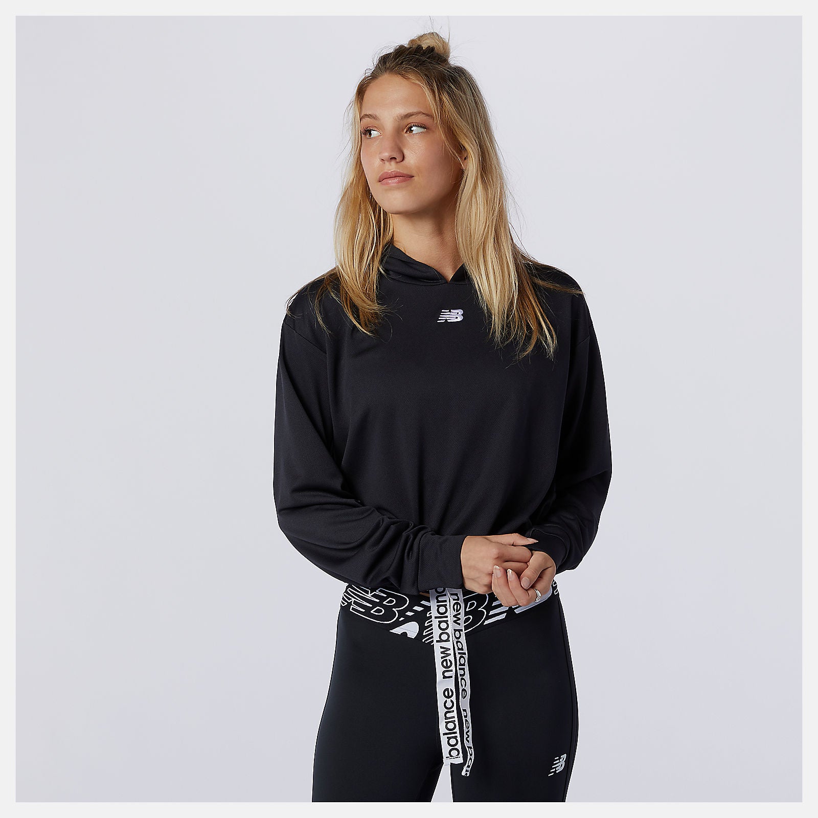Relentless Cinched Hem Hoodie-Women | New Balance