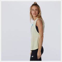 Relentless Cinched Back Graphic Tank-Women | New Balance