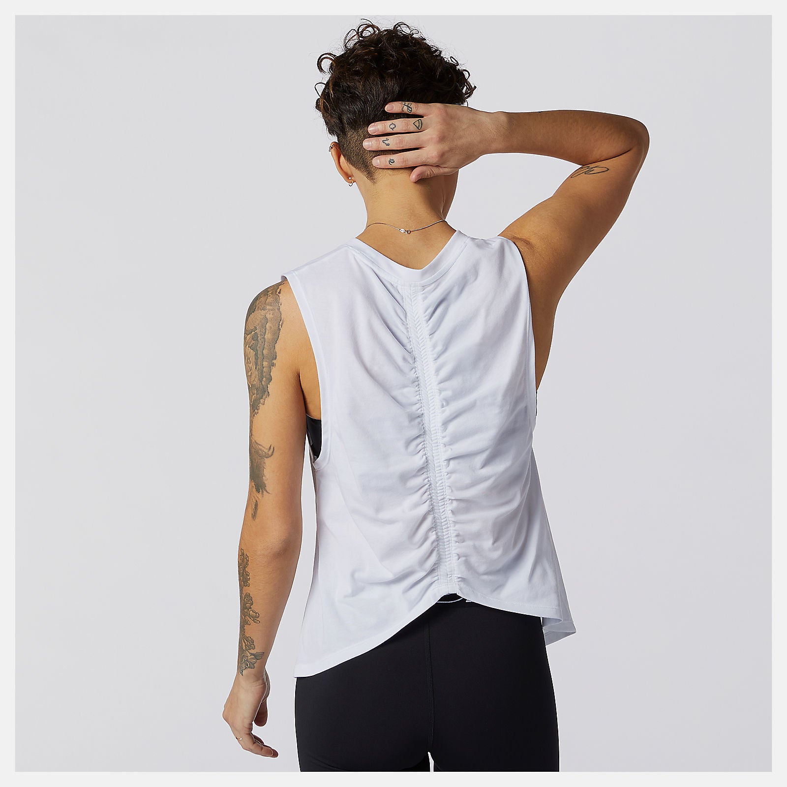 Relentless Cinched Back Graphic Tank-Women | New Balance