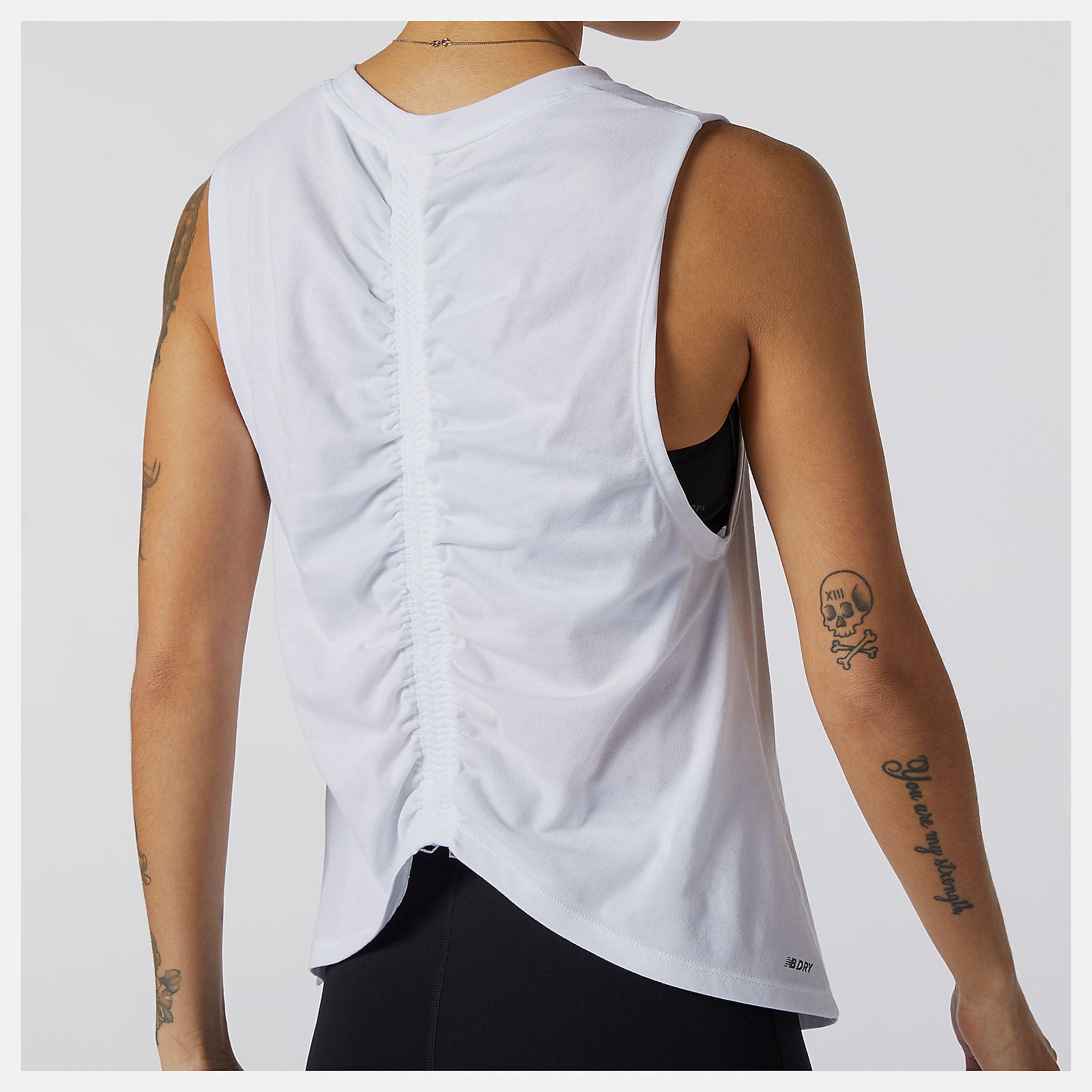 Relentless Cinched Back Graphic Tank-Women | New Balance