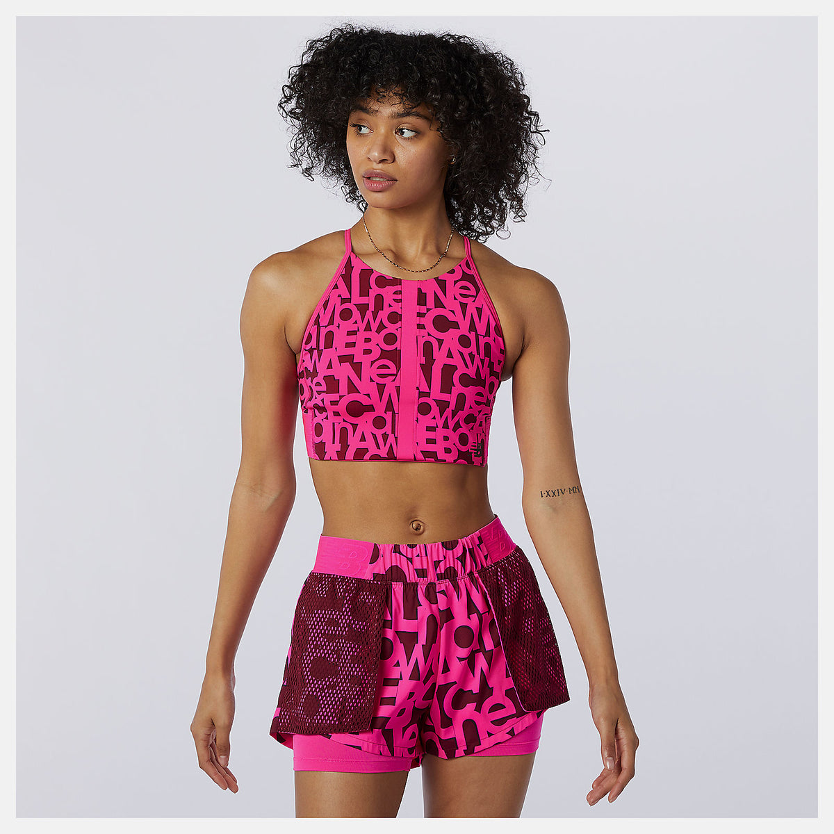 Relentless Printed Crop Top-Women | New Balance