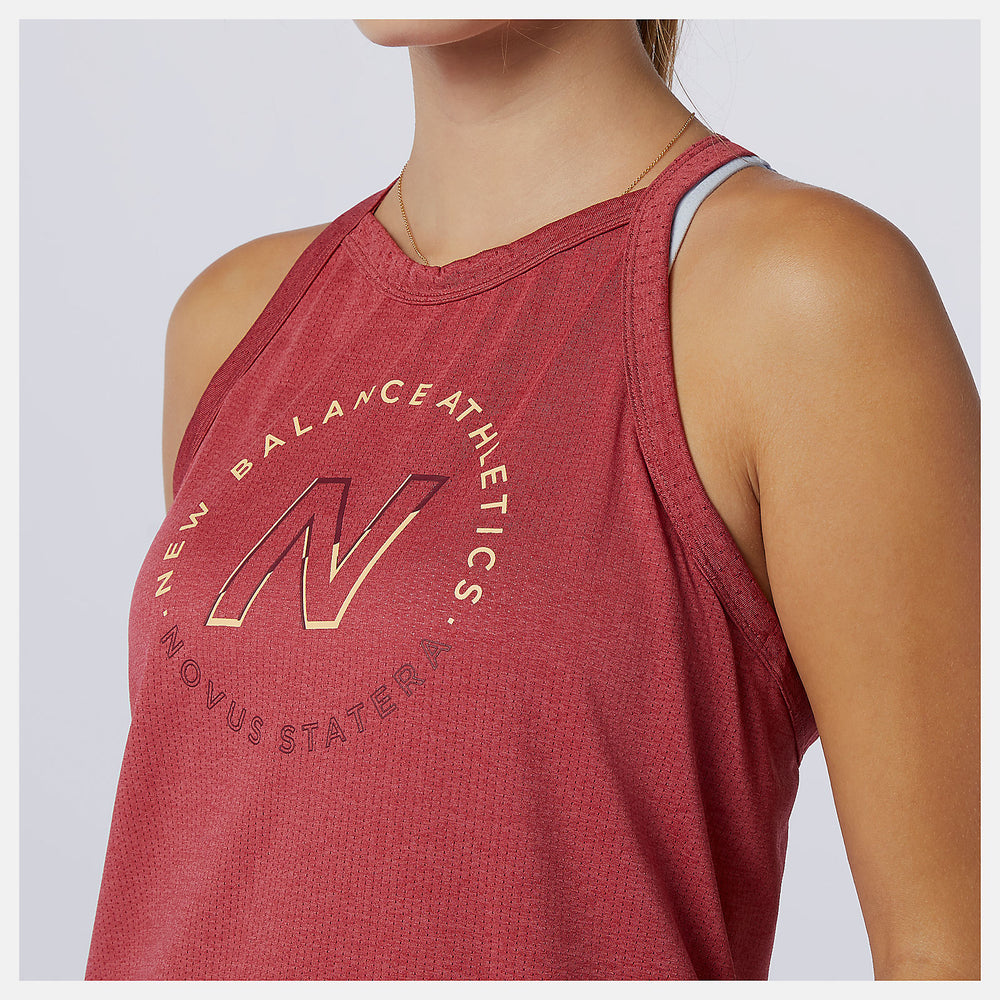Printed Impact Run Hybrid Tank-Women | New Balance