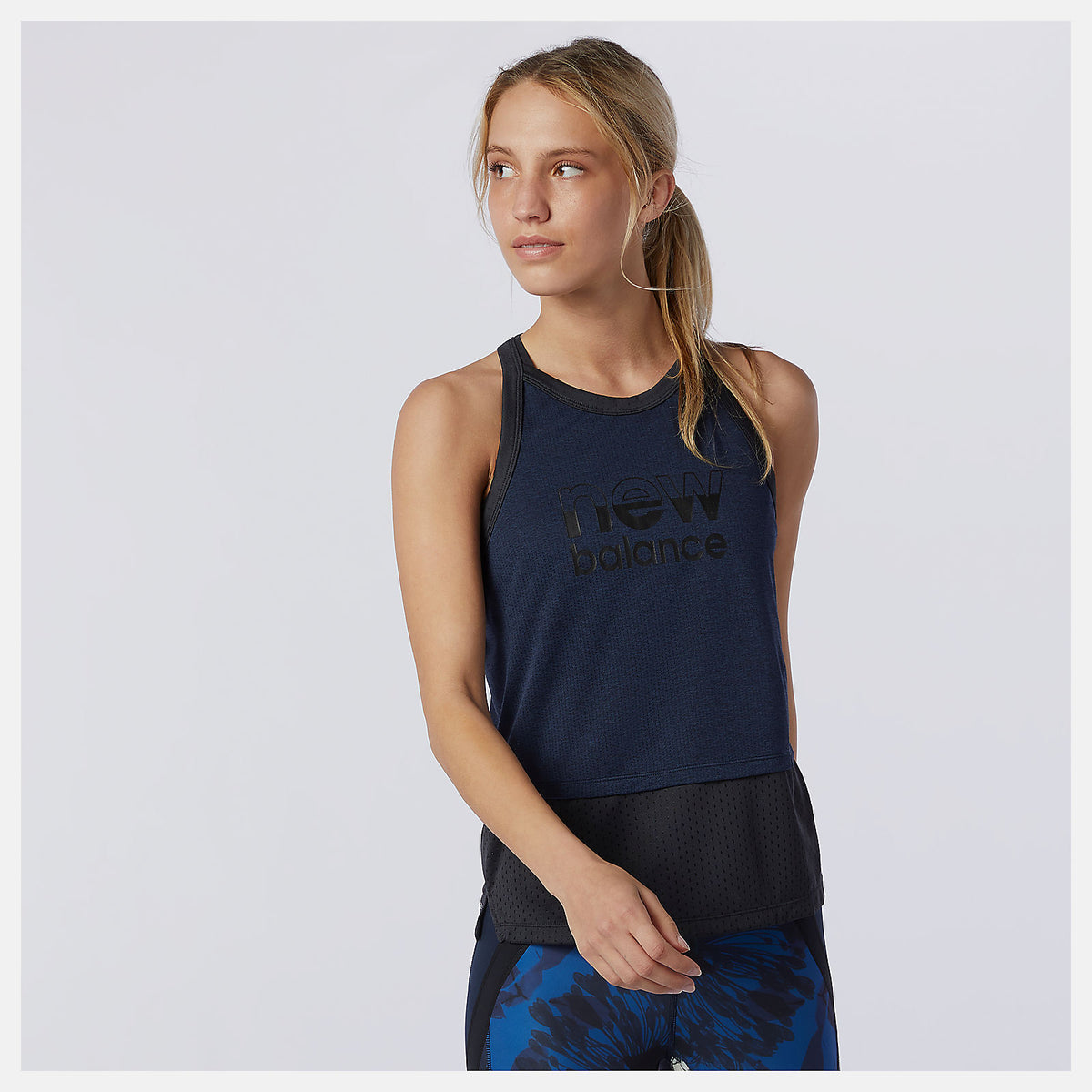 Printed Impact Run Hybrid Tank-Women | New Balance