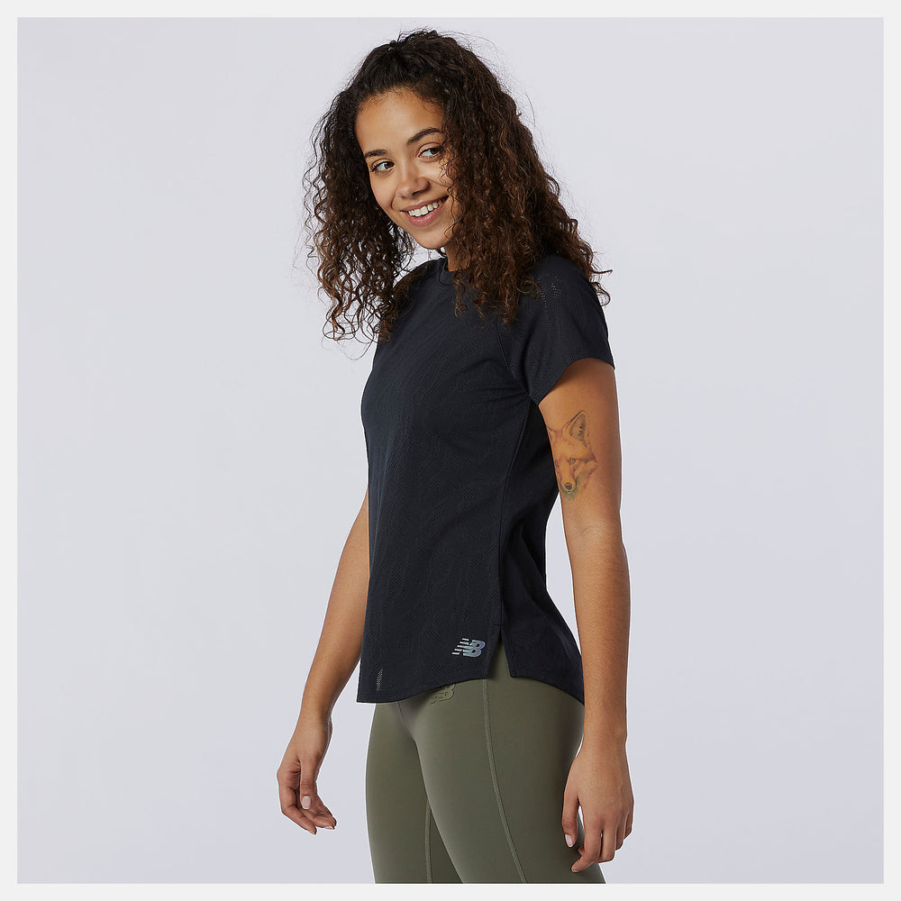 Q Speed Fuel Jacquard Short Sleeve-Women | New Balance