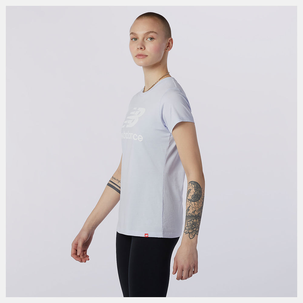Essentials Stacked Logo Tee-Women | New Balance