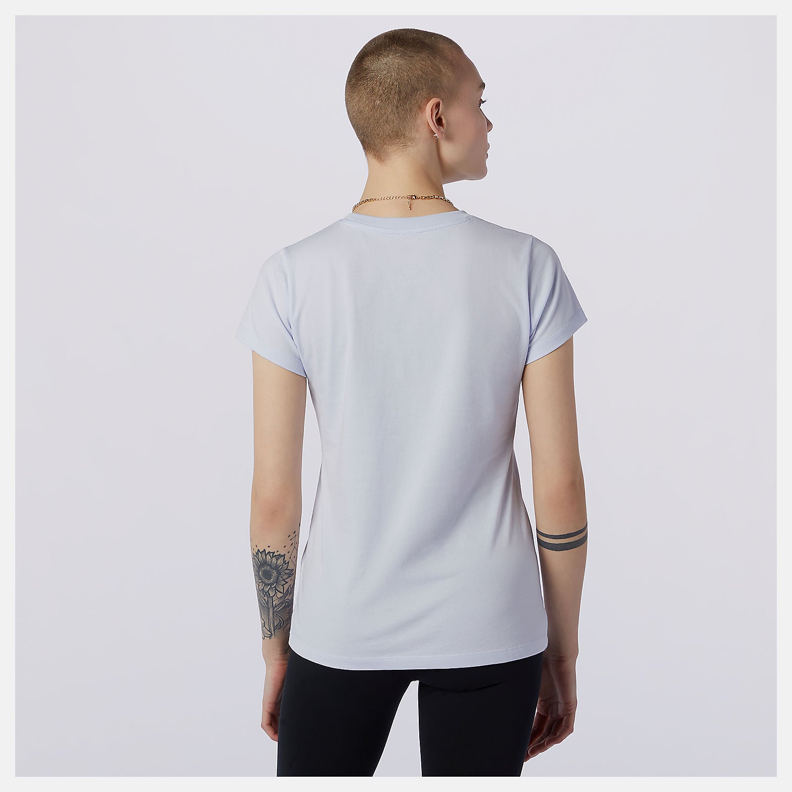 Essentials Stacked Logo Tee-Women | New Balance